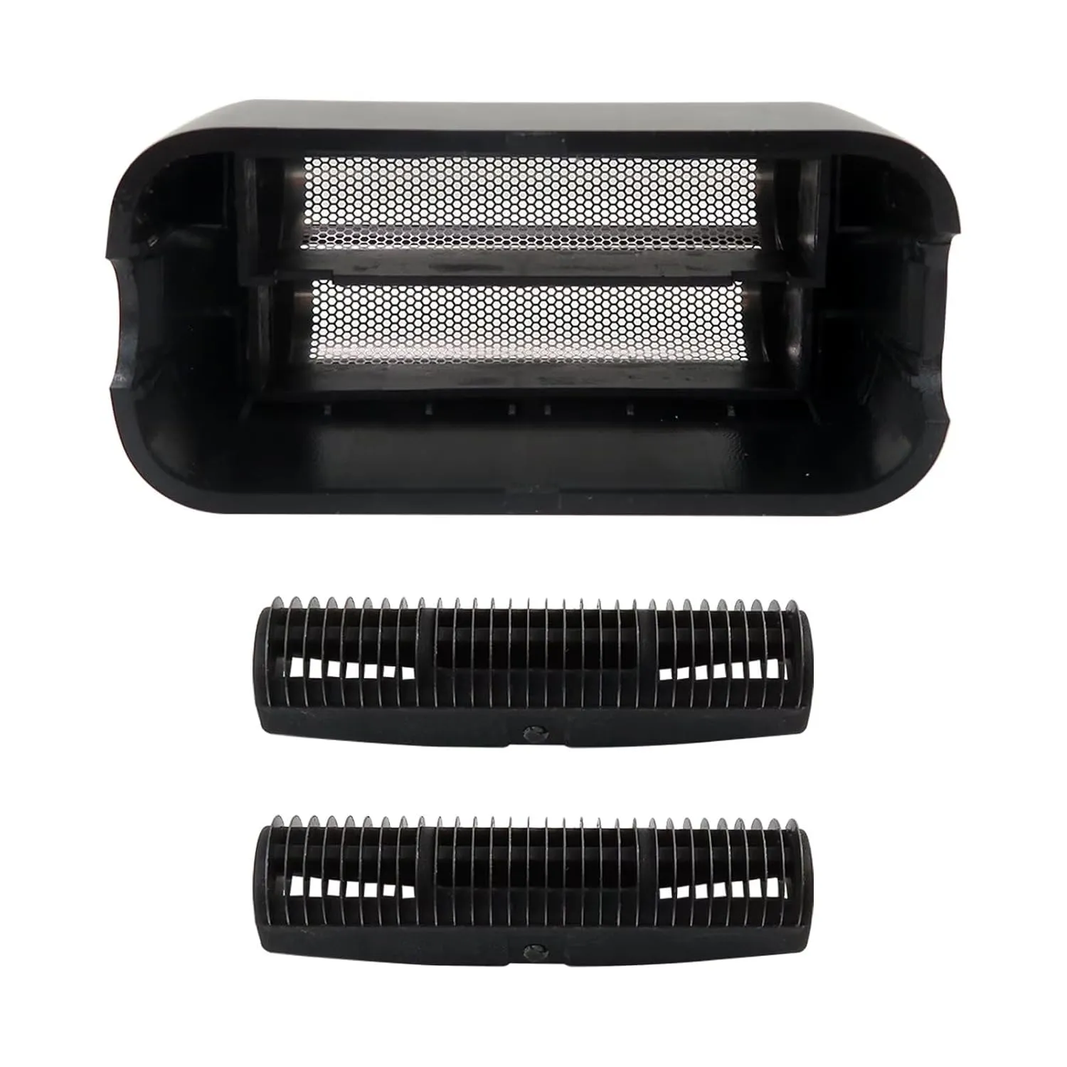 Replacement Shaver Foil Double Foil Head with 2Pcs Cutters for Babylis PRO FXRF2G - Gloss Black
