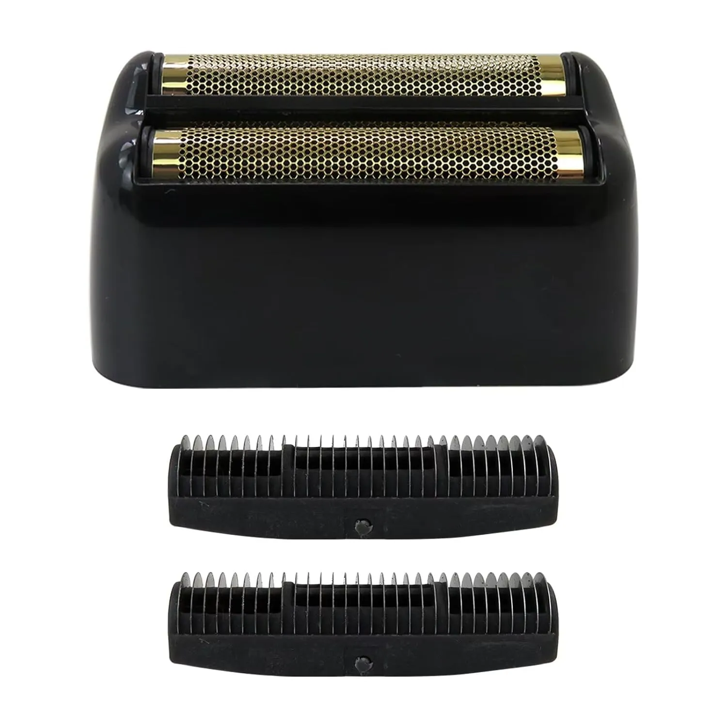 Replacement Shaver Foil Double Foil Head with 2Pcs Cutters for Babylis PRO FXRF2G - Gloss Black