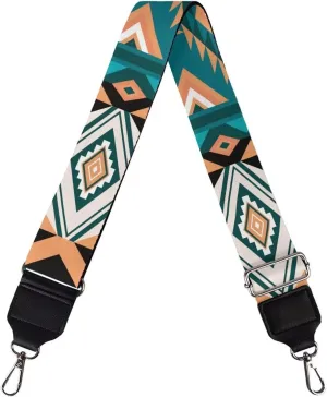 Retro Aztec Crossbody Strap for Purses, Women's Shoulder Bag Accessories, Size 29.9-50.3 Inches for Ladies Long Extender