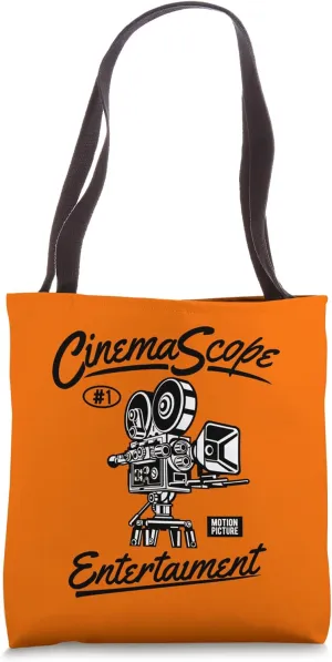 Retro Cinema Movie Camera Tote Bag