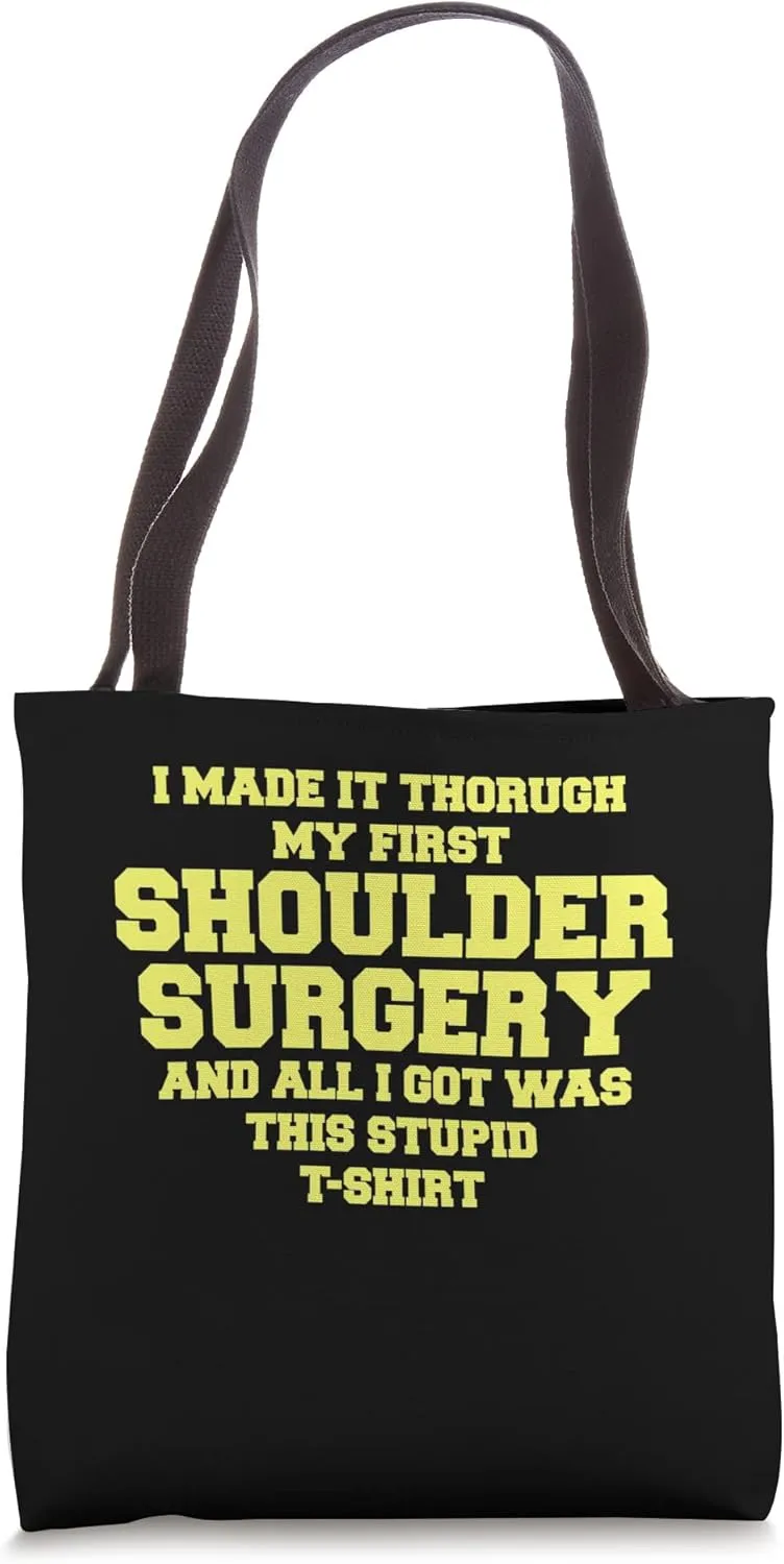 Revocery Sympathy Caring Shoulder Surgery Get Well Tote Bag