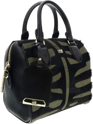 ROBERTO CAVALLI HXLPHH 999 Black/Olive Bowling Bag for womens