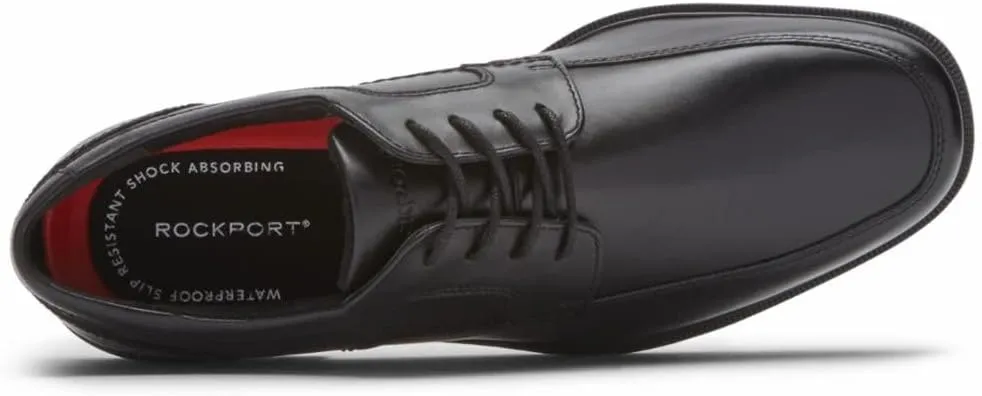 Rockport Taylor Waterproof Apron Toe Men's Oxford Dress Shoe Black
