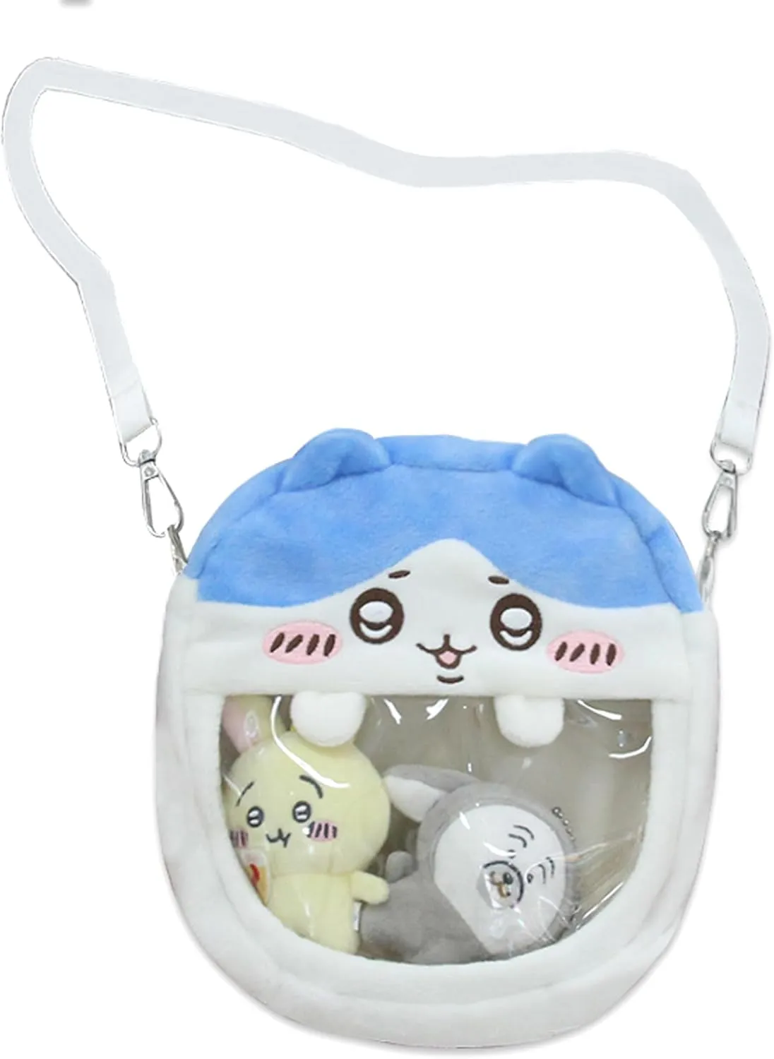 Roffatide Anime Hachiware Crossbody Bag - Mini Shoulder Bag with Fluffy Phone Purse - Underarm Top-handle Handbag