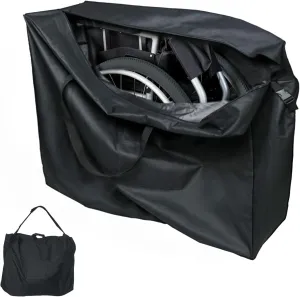 Rollator Bag,Wheelchair Bag for Seniors and Stroller,Travel Walker Bags for Folding Walker,Folding Rollator Accessories (45''Lx15''Wx39''H)