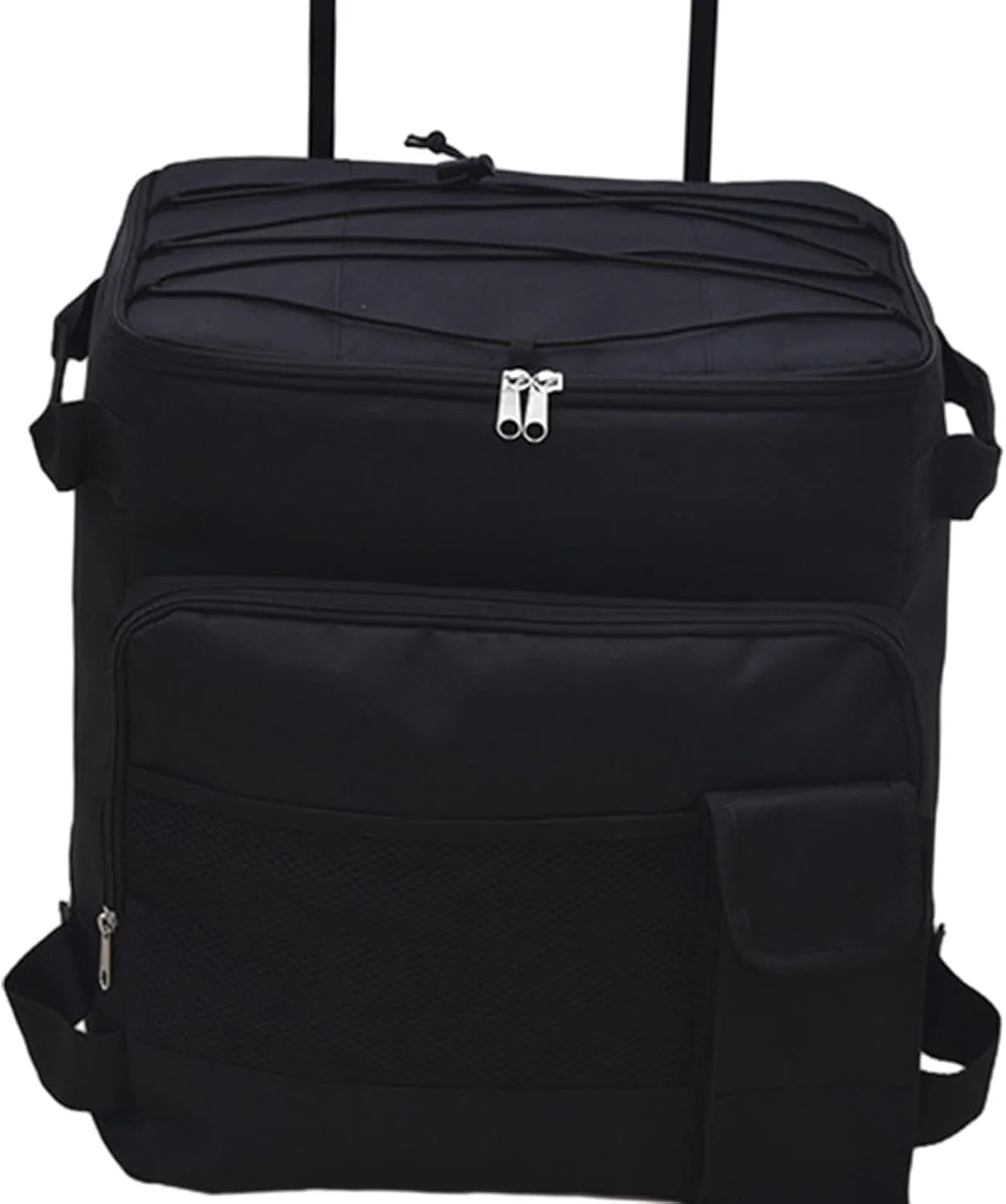 Rolling Cooler Cart Cool Bag Waterproof with Wheels and Handle Cooler Bag Insulated Wheeled Cooler for Park Fishing Hiking Work