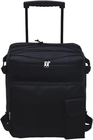 Rolling Cooler Cart Cool Bag Waterproof with Wheels and Handle Cooler Bag Insulated Wheeled Cooler for Park Fishing Hiking Work