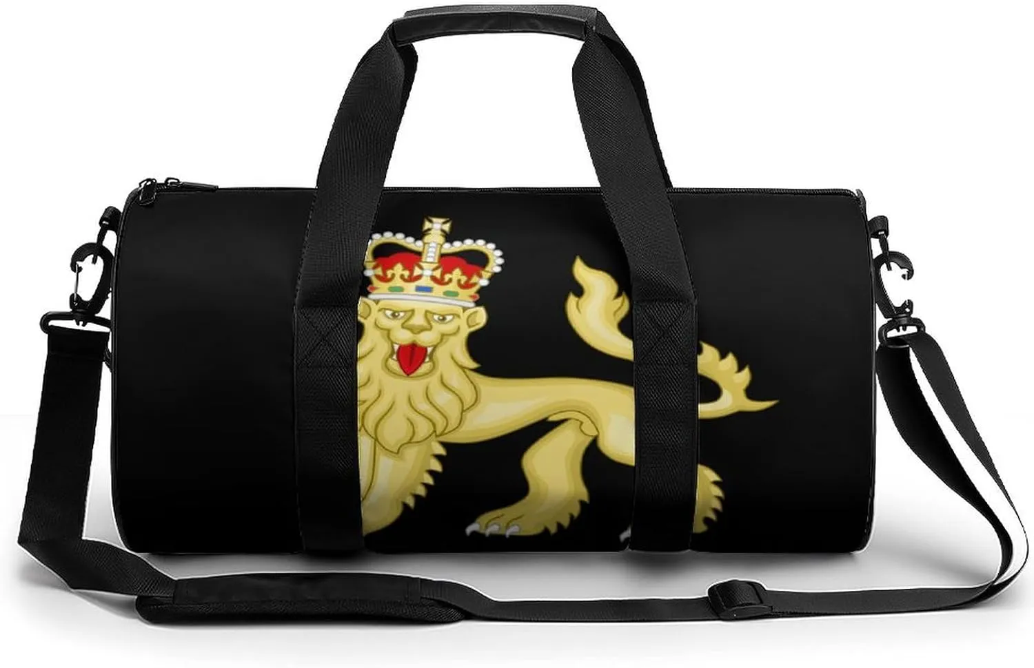 Royal Coat of Arms of The United Kingdom Print Gym Sport Bag Travel Duffel Bags Weekender Carry on Tote Bags for Women Men