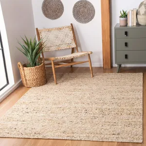 SAFAVIEH Natura Collection Area Rug - 5' x 8', Beige, Handmade Wool, Ideal for High Traffic Areas in Living Room, Bedroom (NAT263B)