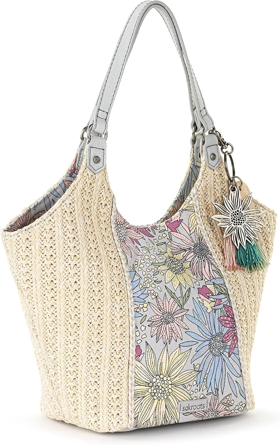 Sakroots Roma Straw Small Shopper