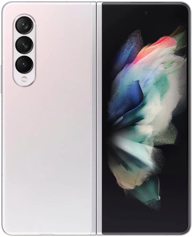 SAMSUNG Galaxy Z Fold 3 5G US Version, 256GB, Phantom Silver - AT&T (Renewed)