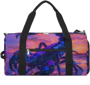 Scorpion Animal Sports Gym Bag for Men Women Travel Duffel Bag with Shoulder Strap