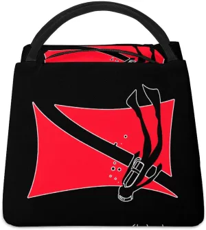 Scuba Flag with Diver Insulated Lunch Box for Women Men Reusable Lunch Bag Portable Tote Bag for Picnic Work