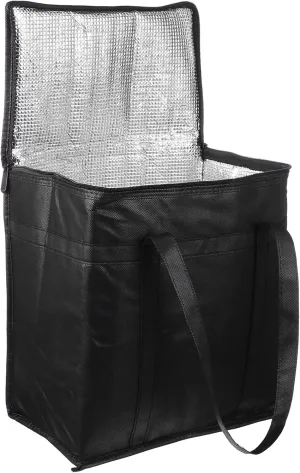 SECFOU Oxford Cloth Car Lunch Bag Aluminum Insulated Lunch Box Thermal Bag for Outdoor Travel