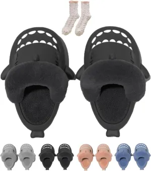Sharklas Originals Winter, Sharklas Originales Kids Polares, Shark Slippers Removable Plush Lining, Comfy Waterproof Slides