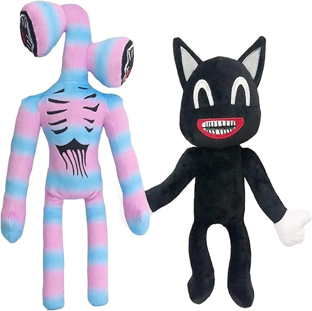 Siren Head Plush Toys Cartoon Dog Cartoon Cat Plush Toys for Boys and Girls Home Party Gift Birthday Gift (Multicolor)