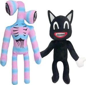 Siren Head Plush Toys Cartoon Dog Cartoon Cat Plush Toys for Boys and Girls Home Party Gift Birthday Gift (Multicolor)