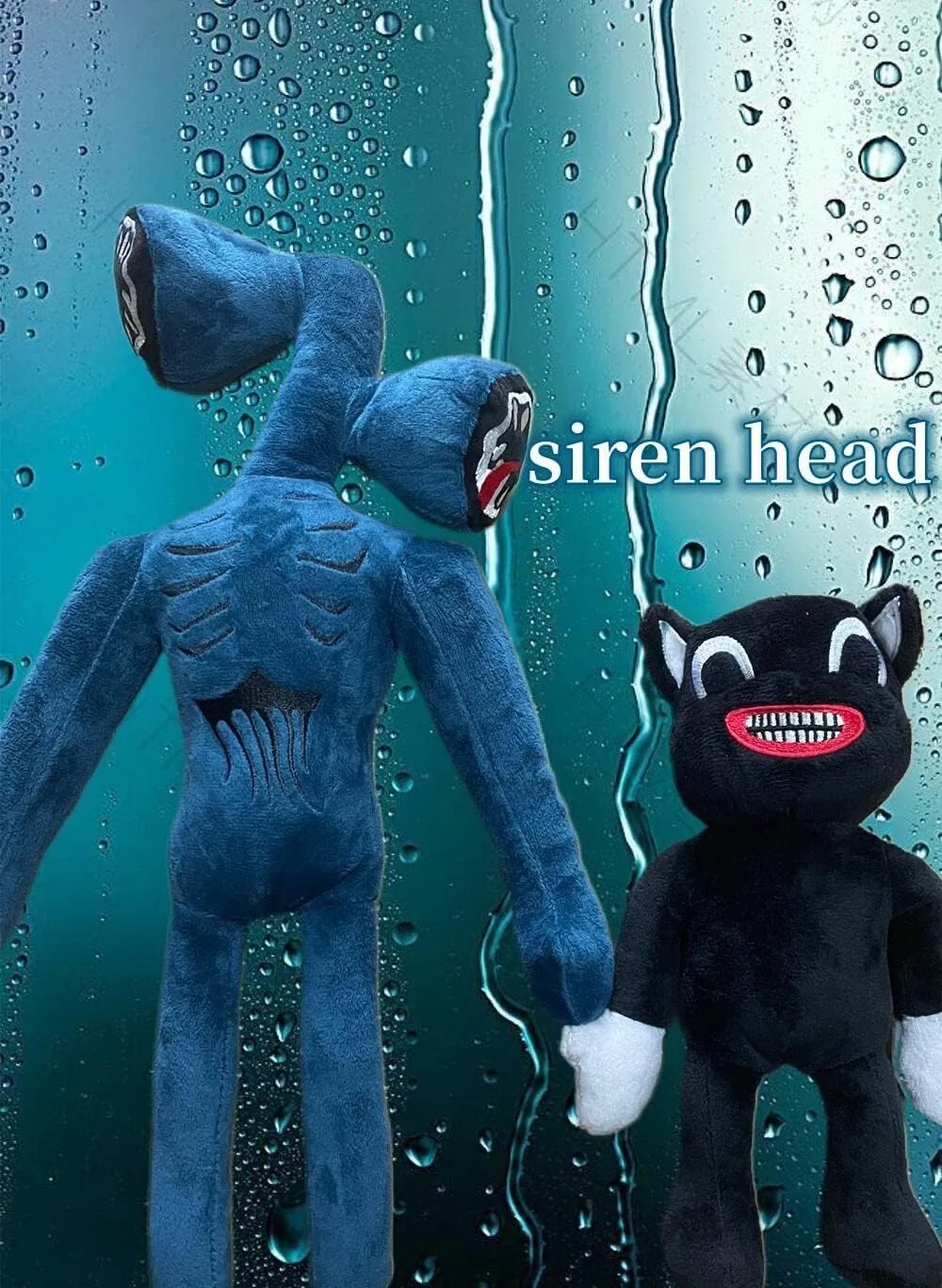 Siren Head Plush Toys Cartoon Dog Cartoon Cat Plush Toys for Boys and Girls Home Party Gift Birthday Gift(Blue)