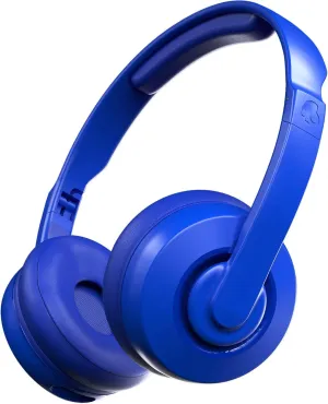 Skullcandy Cassette On-Ear Wireless Headphones, 22 Hr Battery, Microphone, Works with iPhone Android and Bluetooth Devices - Blue