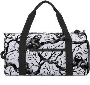 Sloth Sports Gym Bag for Men Women Travel Duffel Bag with Shoulder Strap