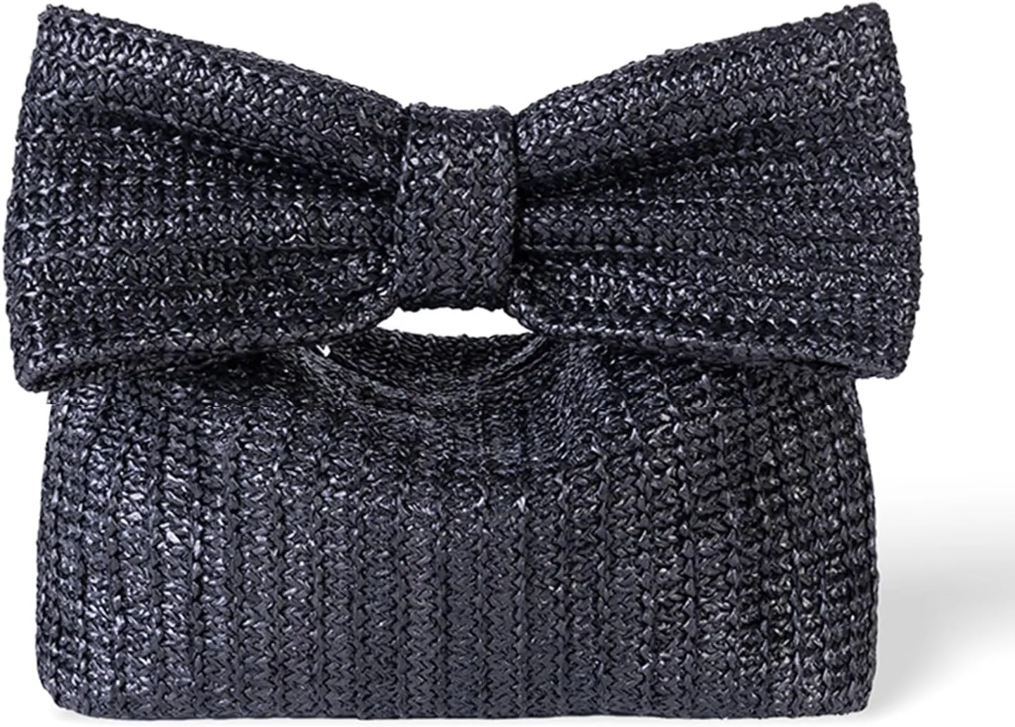 Small Straw Cluth for women,Trendy Cute Summer Woven With Bow Women Purse Handbag Wallet For Beach Vacation Party