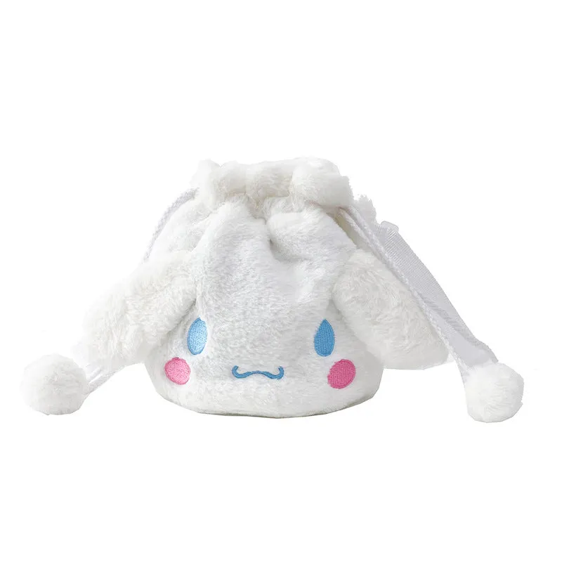 Soft Cartoon Drawstring Cute Melody Big Ear Crossbody Bags