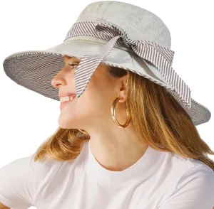 SOMALER Sun Hats for Women Roll-up Wide Brim Summer Beach Hat Foldable Floppy Cotton Hat