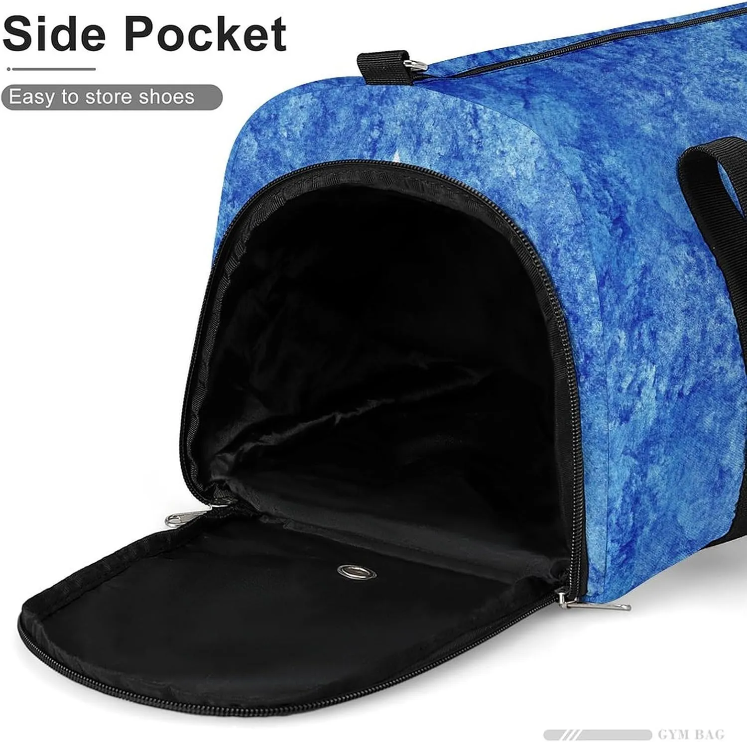 Somalia Flag Textured Sports Duffel with Shoe Compartment and Wet Pocket for Travel Gym