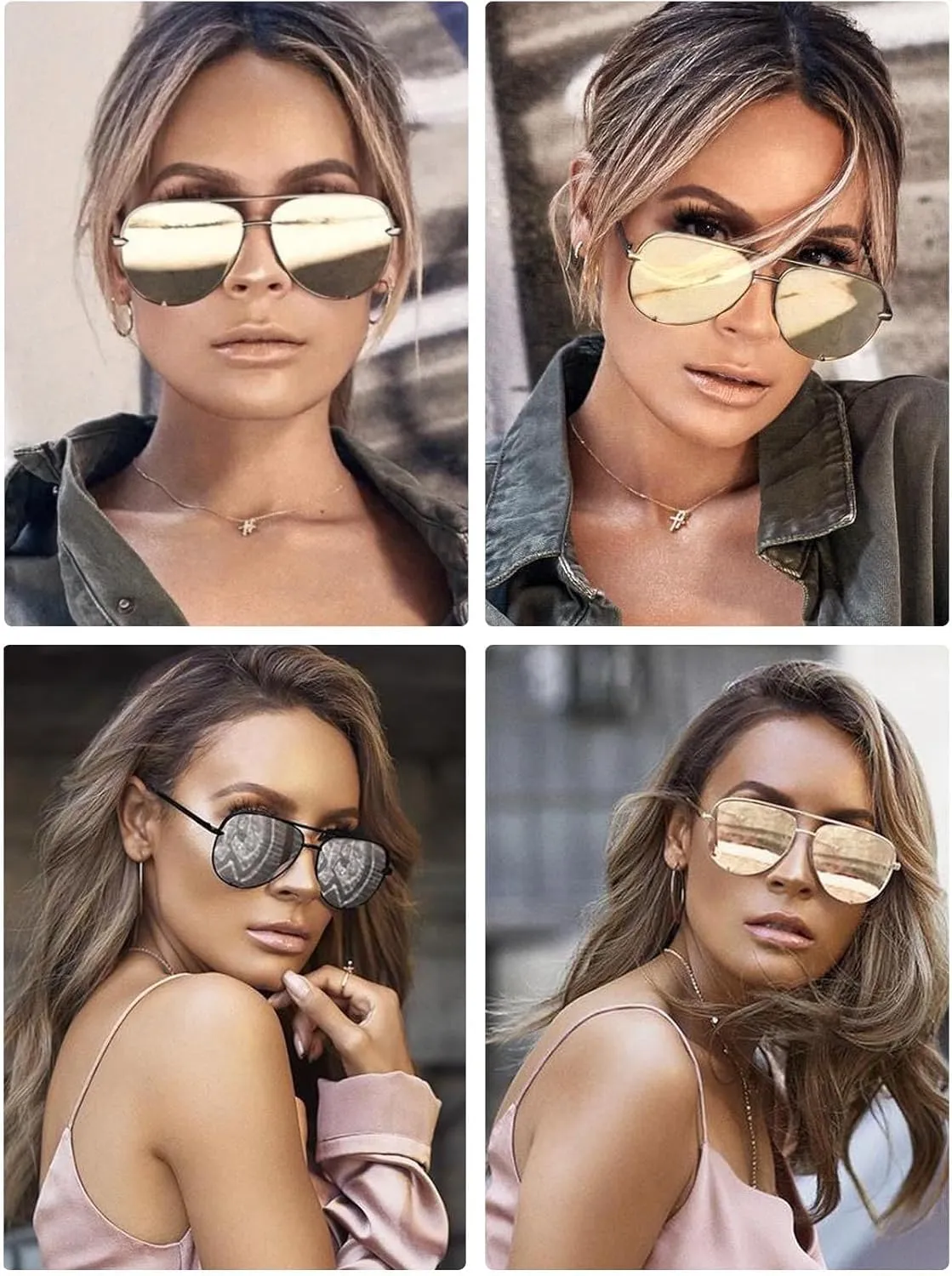 SORVINO Oversized Aviator Sunglasses for Women Men Trendy Retro Bulk Shade Black Faded Sun Glasses Classic UV Protection