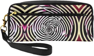 spiral optical illusion gif Print Cosmetic Makeup Bag â€“ Travel Toiletry Organizer, Perfect for Women's Storage and Business Trips