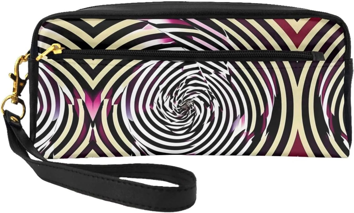 spiral optical illusion gif Print Cosmetic Makeup Bag â€“ Travel Toiletry Organizer, Perfect for Women's Storage and Business Trips