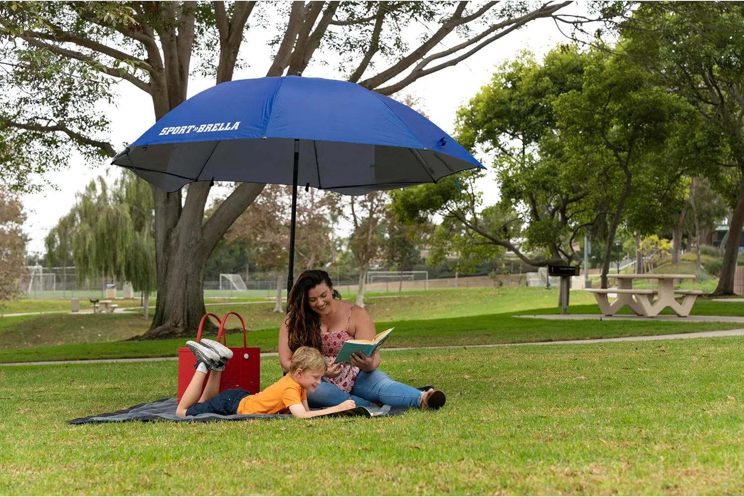Sport-Brella Premiere XL UPF 50  Umbrella Shelter for Sun and Rain Protection