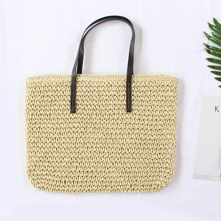 Spring New Beach Woven Straw Bag