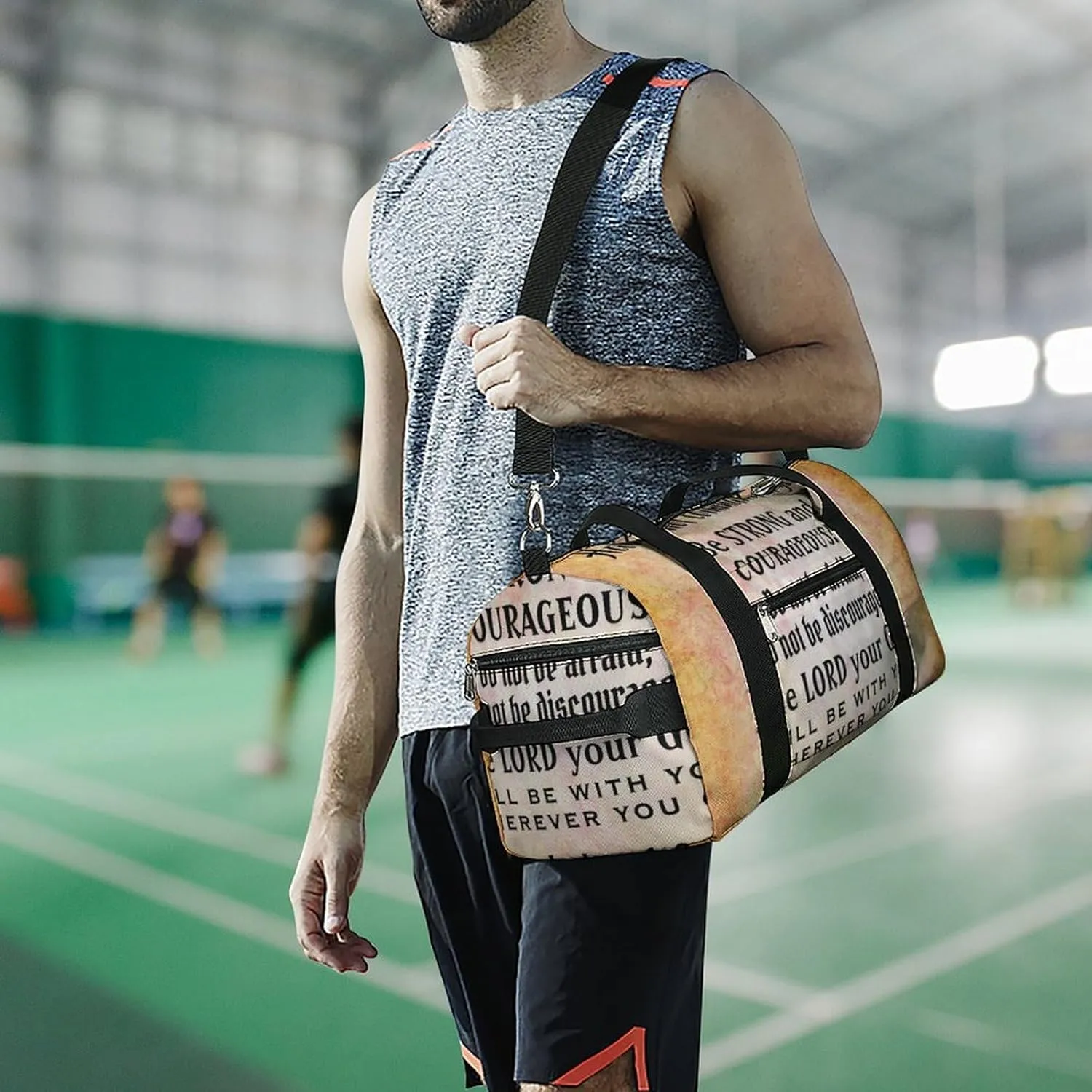 St Patrick Clover Green Fitness Bag with Large Capacity Backpack And Waterproof Bag