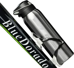Stainless Steel Cycling Mug, Insulated Bike Water Bottle with Straw Lid & Flex Cap, BPA-Free, 18 Oz