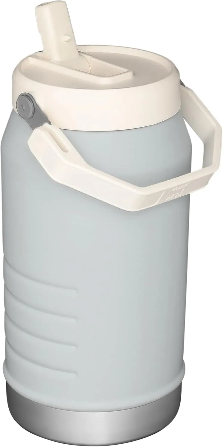 Stanley IceFlow Flip Straw Jug with Handle 64 oz| Twist On Lid and Flip Up Straw | Leak Resistant for Travel and Sports | Insulated Stainless Steel | BPA-Free |Cloud