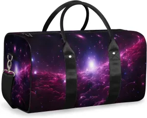 Starry Sky Travel Duffle Bag for Women Men Gym Duffel Foldable Bag Waterproof Weekender Universe Planet Duffle Tote