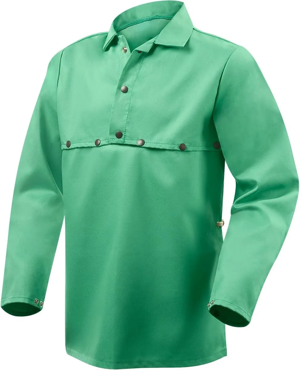 Steiner 1033-3X Cape Sleeve with 19-Inch Bib, Weldlite Green 9.5-Ounce Flame Retardant Cotton, 3X-Large