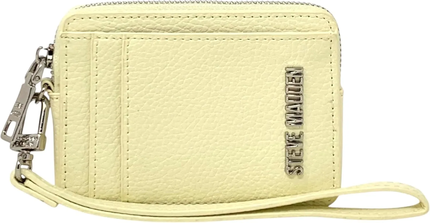 Steve Madden Bpipper Zip Around Card Case Wristlet