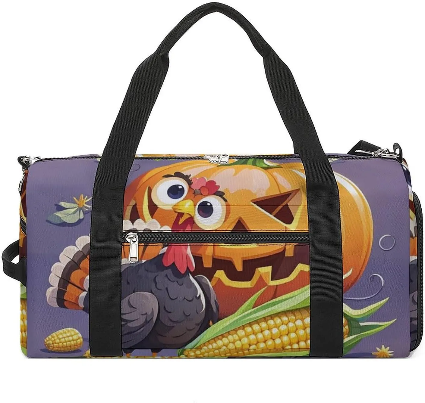 Strange Turkey Gym Bag Sport Gym Tote Bag Lightweight Duffle Bag Carry On Weekender Bags for Women Men