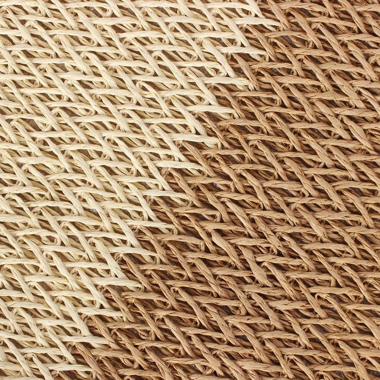 Straw Bag Beach Tote Handbag for Women Large Summer Woven Raffia Bag with Zipper