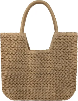Straw Beach Bags for Women Large Beach Tote Bag Woven Shoulder Handbag Purse for Summer