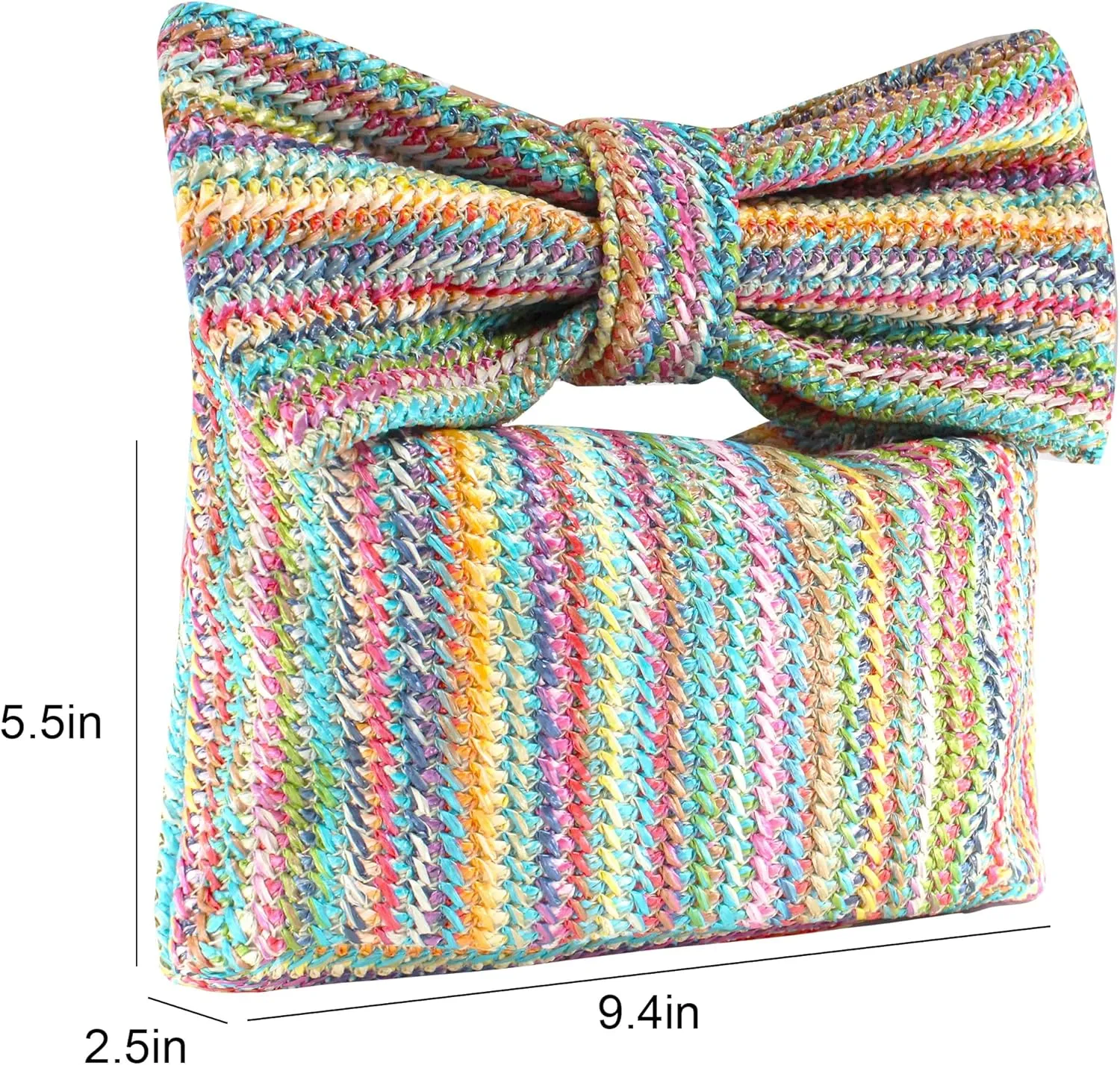 Straw Clutch Purse for Women Wedding Hand-Woved Evening Straw Handbag Party Wedding Summer Beach Bag