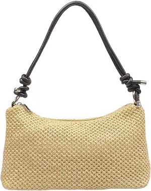 Straw Hobo Handbags for Women Fashion Woven Straw Shoulder Bag for Beach Holiday