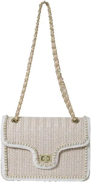 Straw Shoulder Bag Straw Beach Bags For Women Crossbody Bag For Travel Summer Rattan Purses Womens Casual Dating Handbag 2025