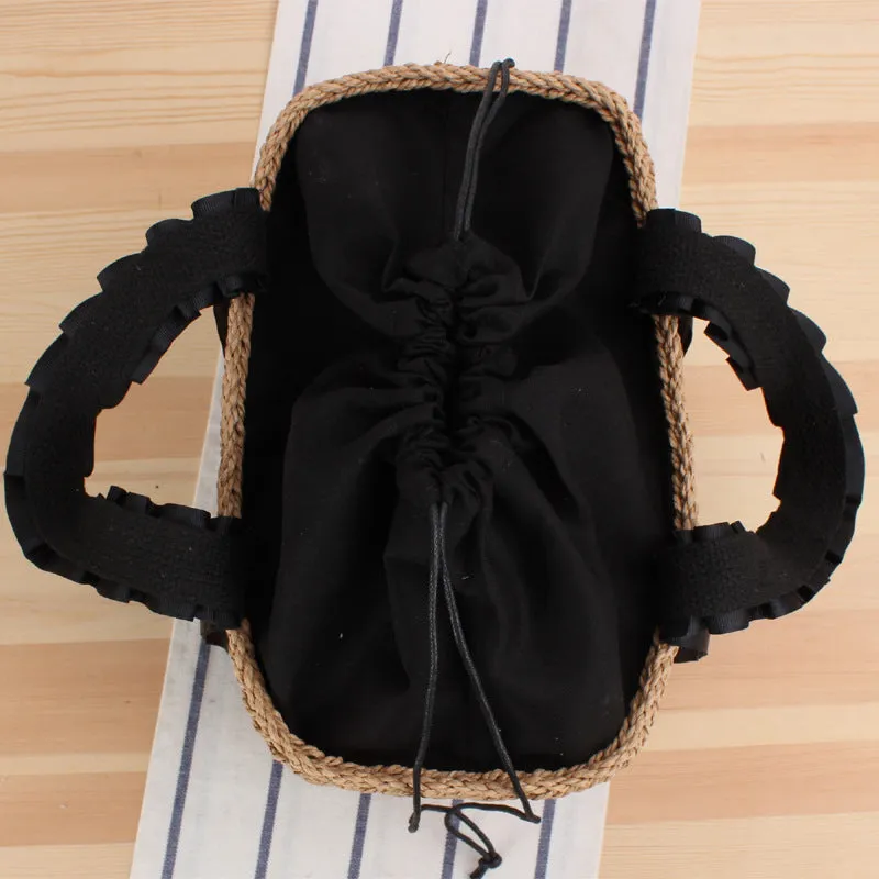 Straw Woven Bag Women Handbag Summer Beach All-Match Paper Rope Woven Bag