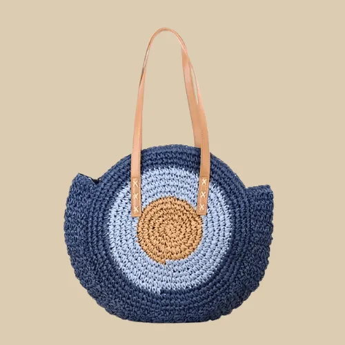 Straw Woven Tote Bag | Lucky