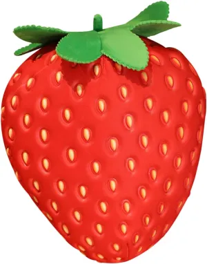 Stuffed Strawberry Plush Pillow Soft Fruit Cushion for Sofa Decor Cute Throw Pillow for Room for Hugging Nap Support and Home Decoration