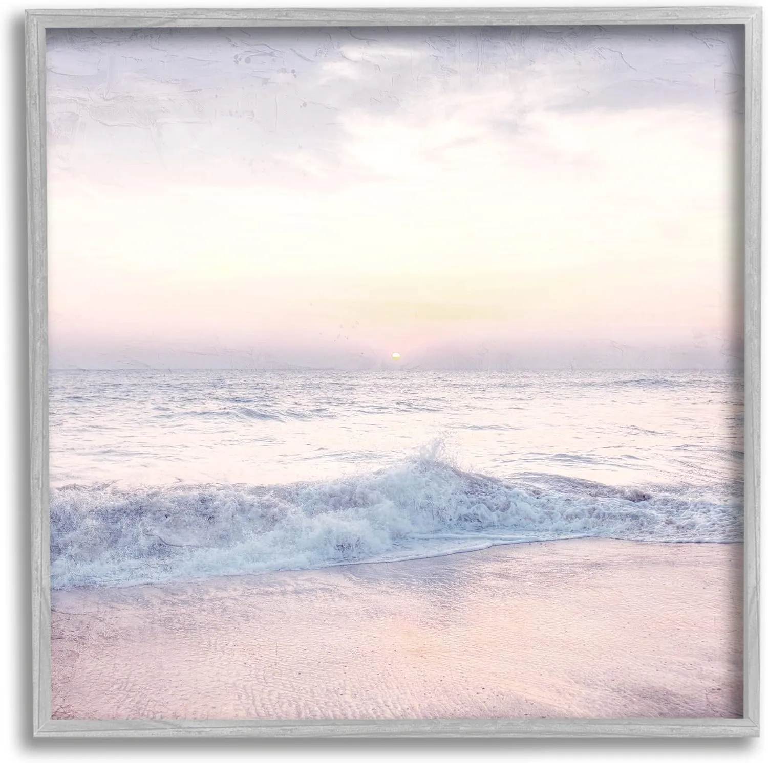 Stupell Industries Crashing Beach Waves Morning Sunrise Framed Wall Art, Design by Ann Bailey