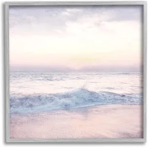 Stupell Industries Crashing Beach Waves Morning Sunrise Framed Wall Art, Design by Ann Bailey